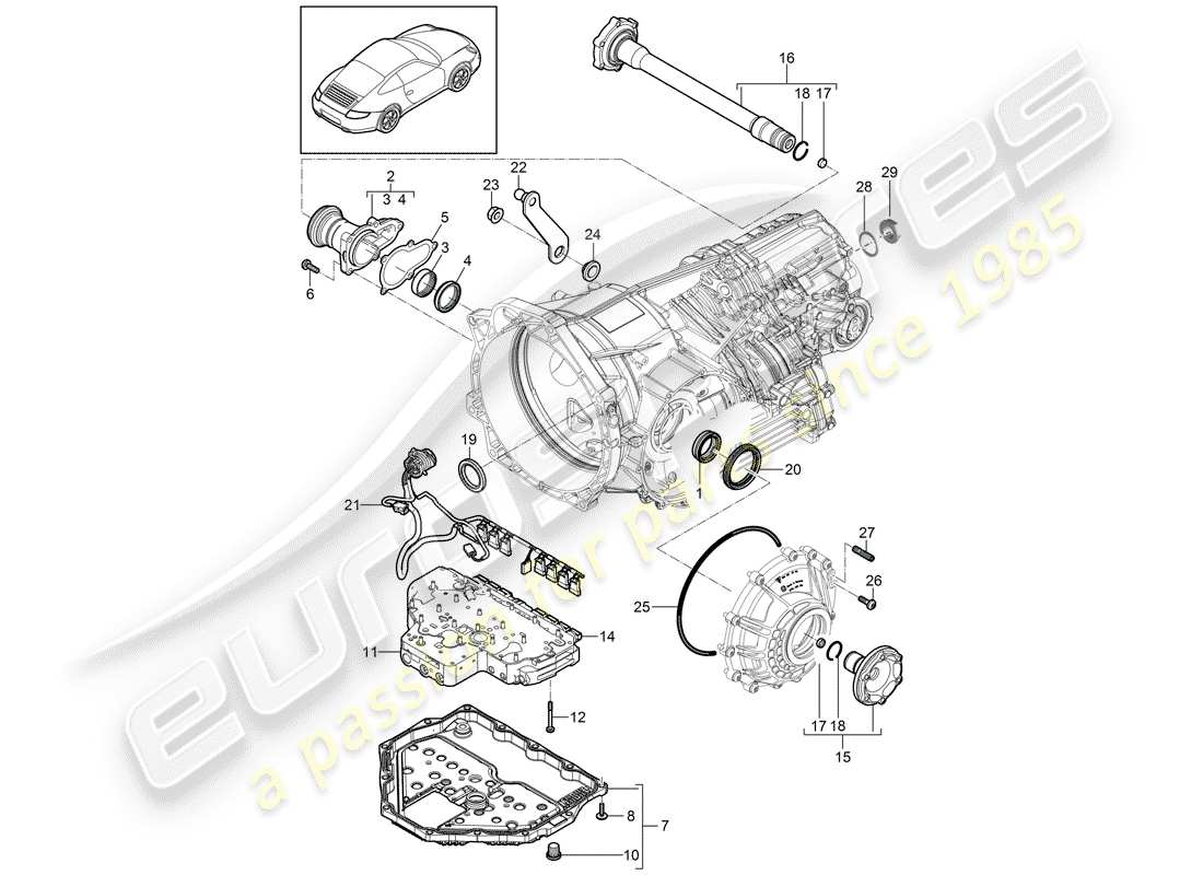 porsche 2011 (997-2) - per favore - diagramma delle parti