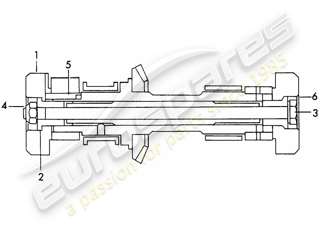 porsche 1963 (356b/356c) pesi volano - per - albero a camme - scarico diagramma delle parti