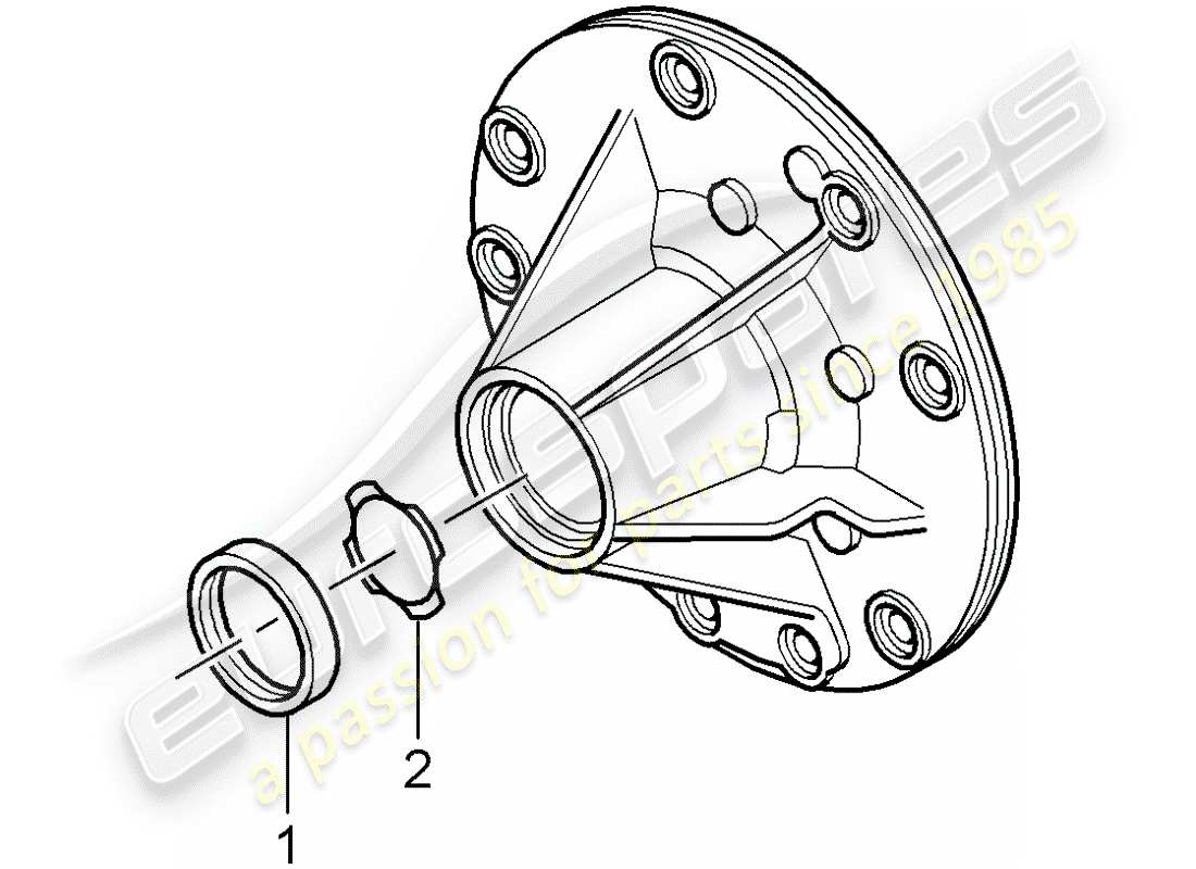 porsche 2007 (987 cayman) tiptronic diagramma delle parti