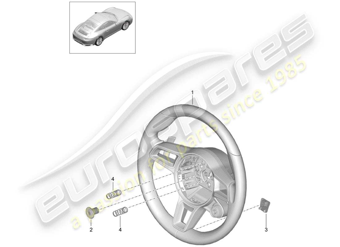 porsche 2020 (991-2) volante diagramma delle parti