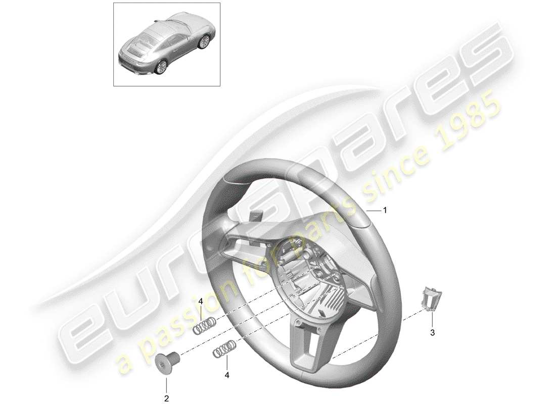 porsche 2020 (991-2) volante diagramma delle parti