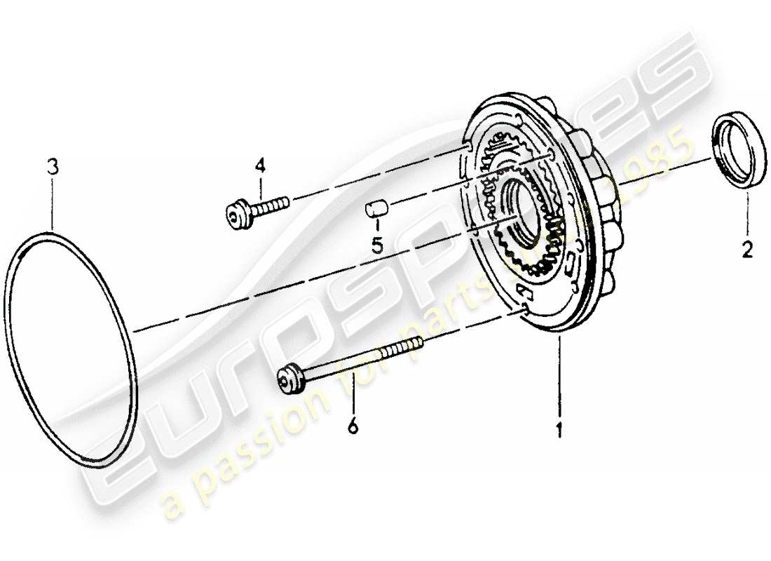 porsche 1994 (964) tiptronic - pompa dell'olio diagramma delle parti