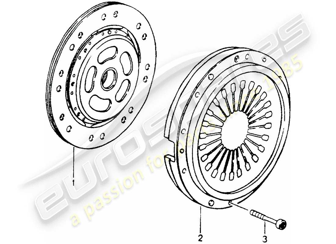 porsche 1992 (964) frizione - d - mj 1990>> schema delle parti