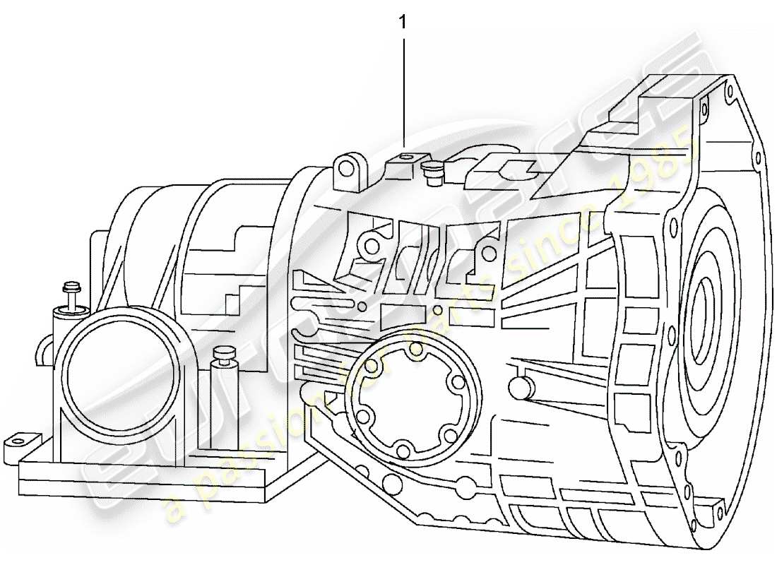 porsche replacement catalogue (1984) schema delle parti cambio automatico