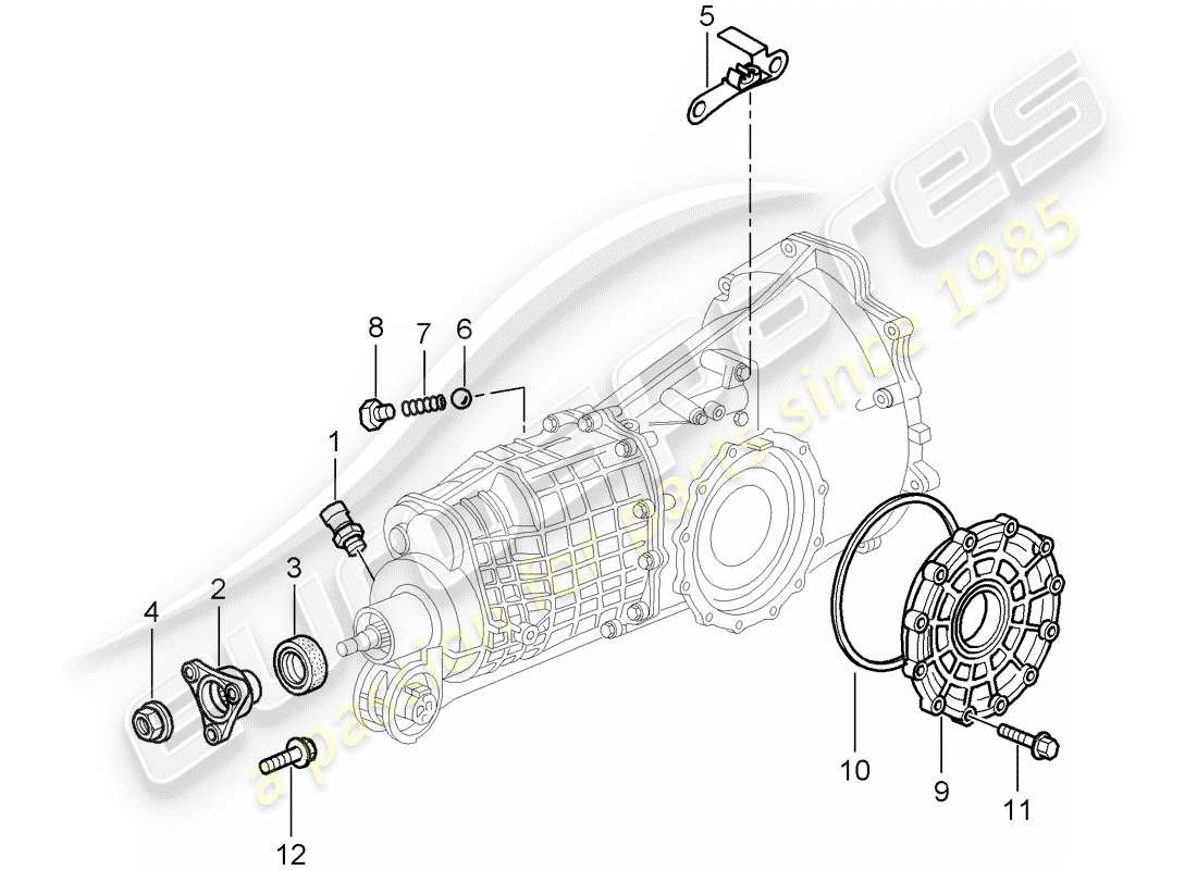 porsche 2005 (996) trasmissione - parti singole diagramma delle parti