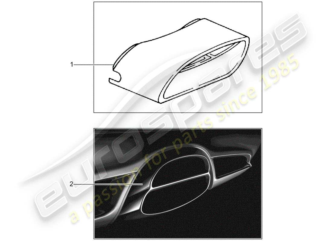 porsche 2003 (tequipment) tubo di scappamento diagramma delle parti