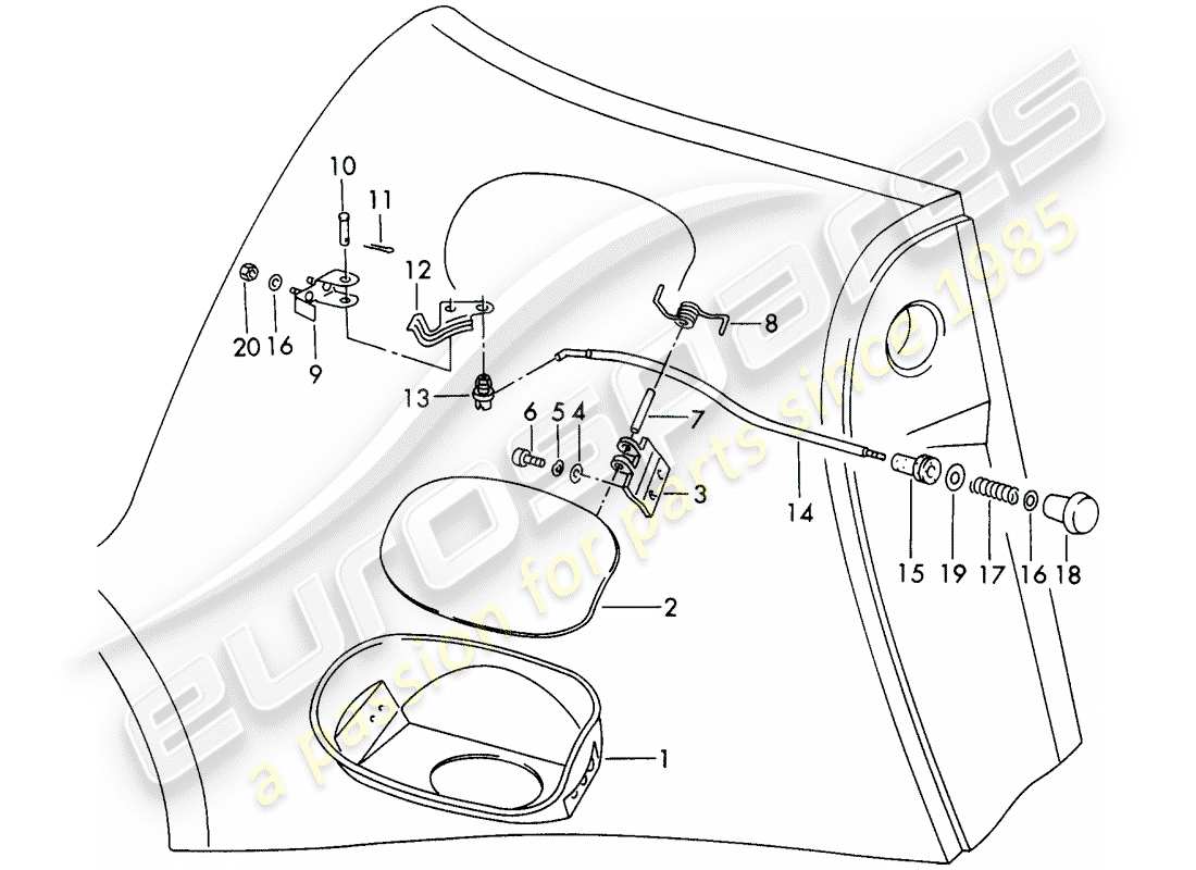 porsche 1973 (911) ingresso olio - d >> - mj 1972 schema delle parti