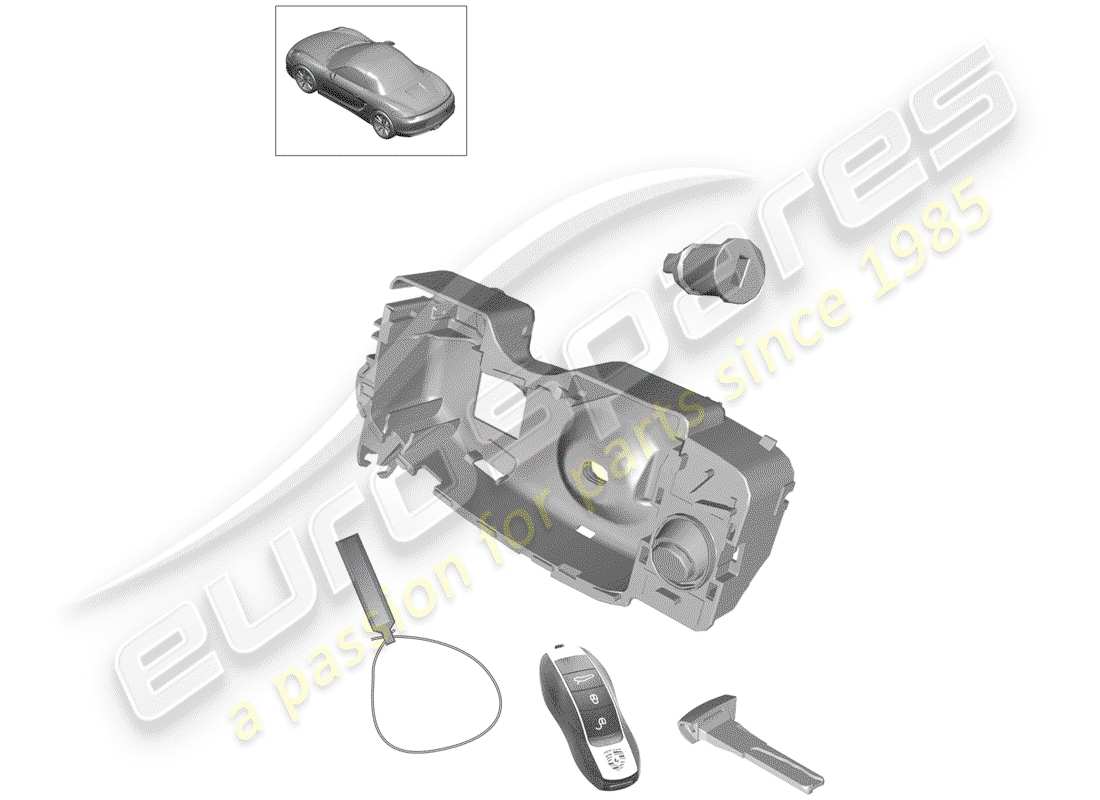 porsche 2013 (981 boxster) kit di riparazione diagramma delle parti