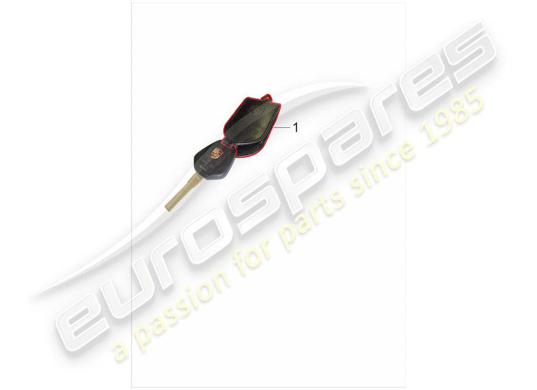 porsche 2000 (986 boxster) schluessel-etui diagramma delle parti