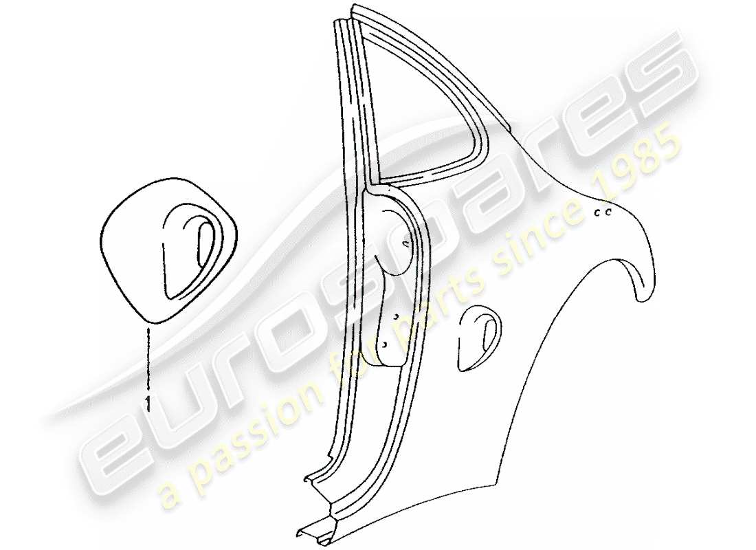 porsche 2011 (tequipment) diagramma delle parti del condotto dell'aria
