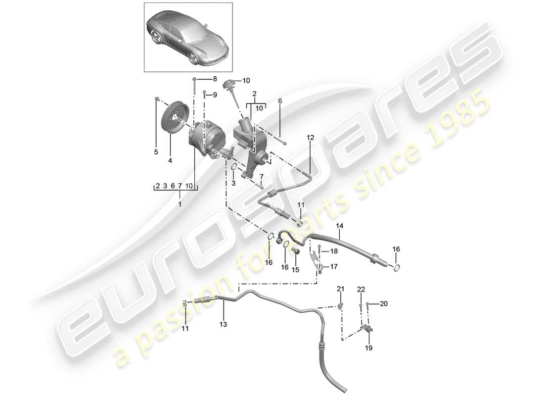 porsche 2013 (991-1) linee diagramma delle parti