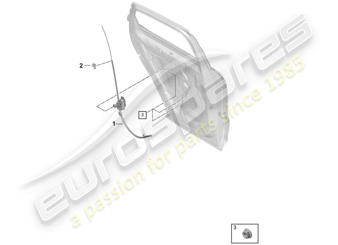 porsche 2020 (cayenne e3 9ya/9yb) diagramma della parte cieca