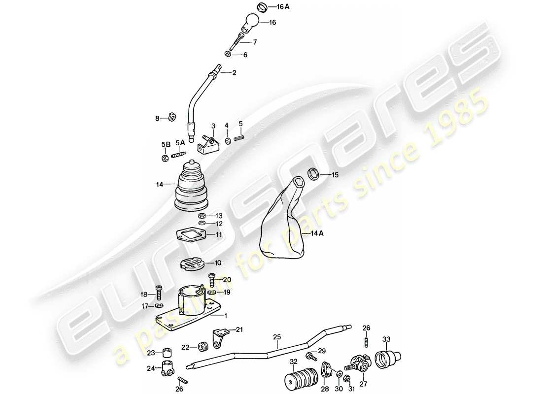 porsche 1987 (911) controllo della trasmissione - d >> - mj 1988 schema delle parti
