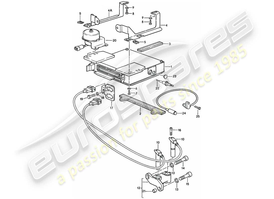 porsche 1982 (944) impianto elettrico del motore 2 diagramma delle parti
