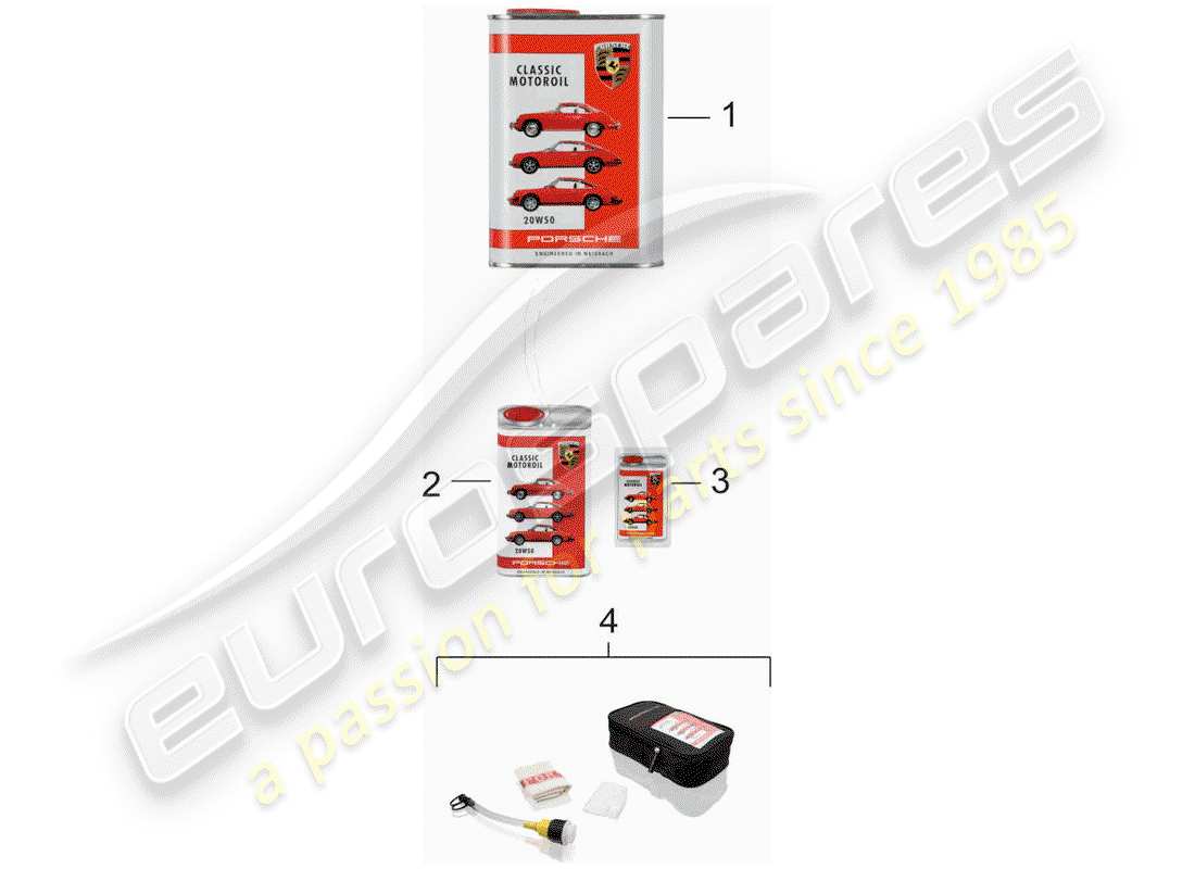 porsche 1983 (911) olio motore - porsche classico 20w50 diagramma delle parti