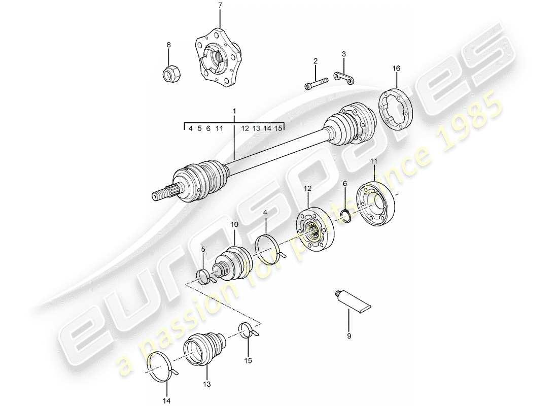 porsche 2002 (996) albero di trasmissione - mozzo ruota - f >> 99-2s603 555 - f >> 99-2s642 147 - f >> 99-2s630 713 - fa >> 99-2s603 622 - fa >> 99-2s642 181 - fa >> 99-2s630 {23 } diagramma delle parti