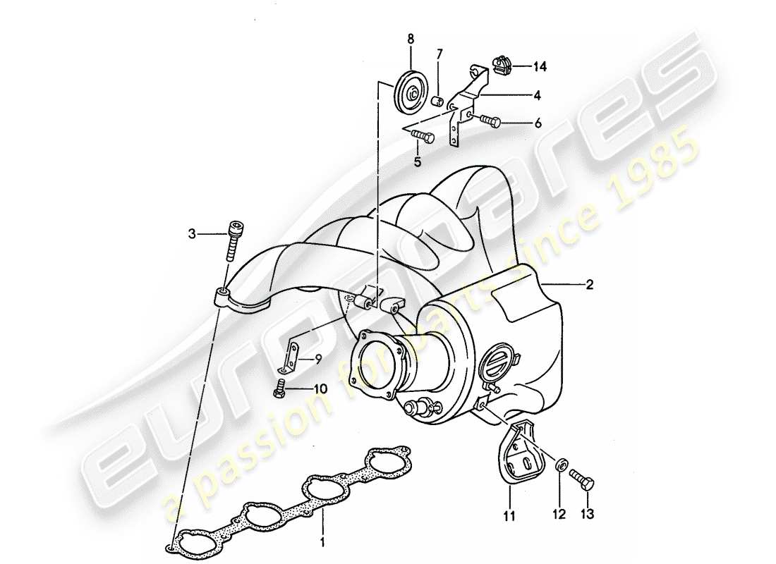 porsche 1994 (968) lh-jetronic - diagramma delle parti 2