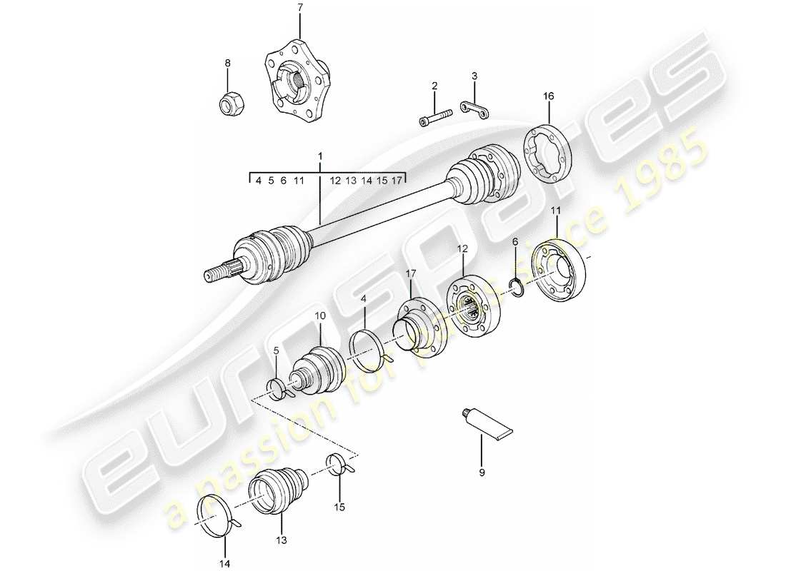 porsche 2002 (996) albero di trasmissione - mozzo ruota - f 99-2s603 556>> - f 99-2s642 148>> - f 99-2s630 {11 }>> - fa 99-2s603 623>> - fa 99-2s642 182>> - fa 99-2s630 737> > diagramma delle parti