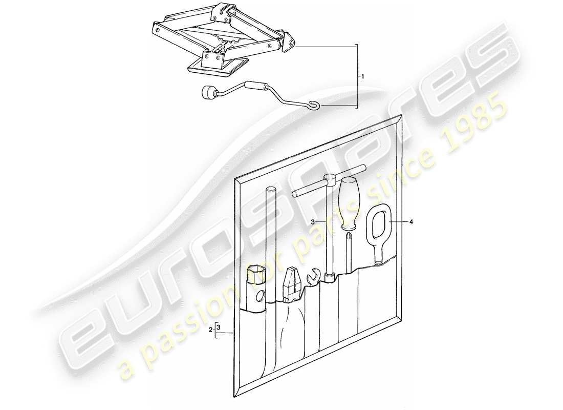 porsche 1982 (944) accessori schema delle parti