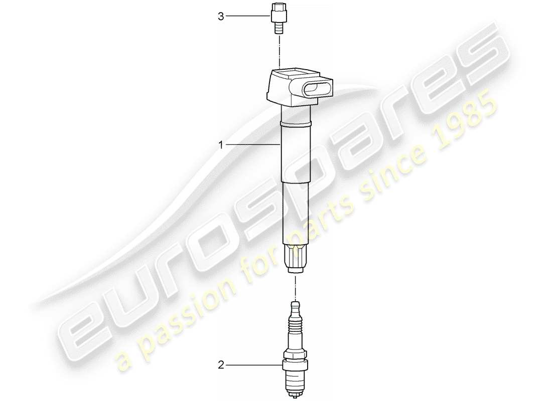 porsche 2012 (997-2 turbo / gt2 rs) sistema di accensione diagramma delle parti