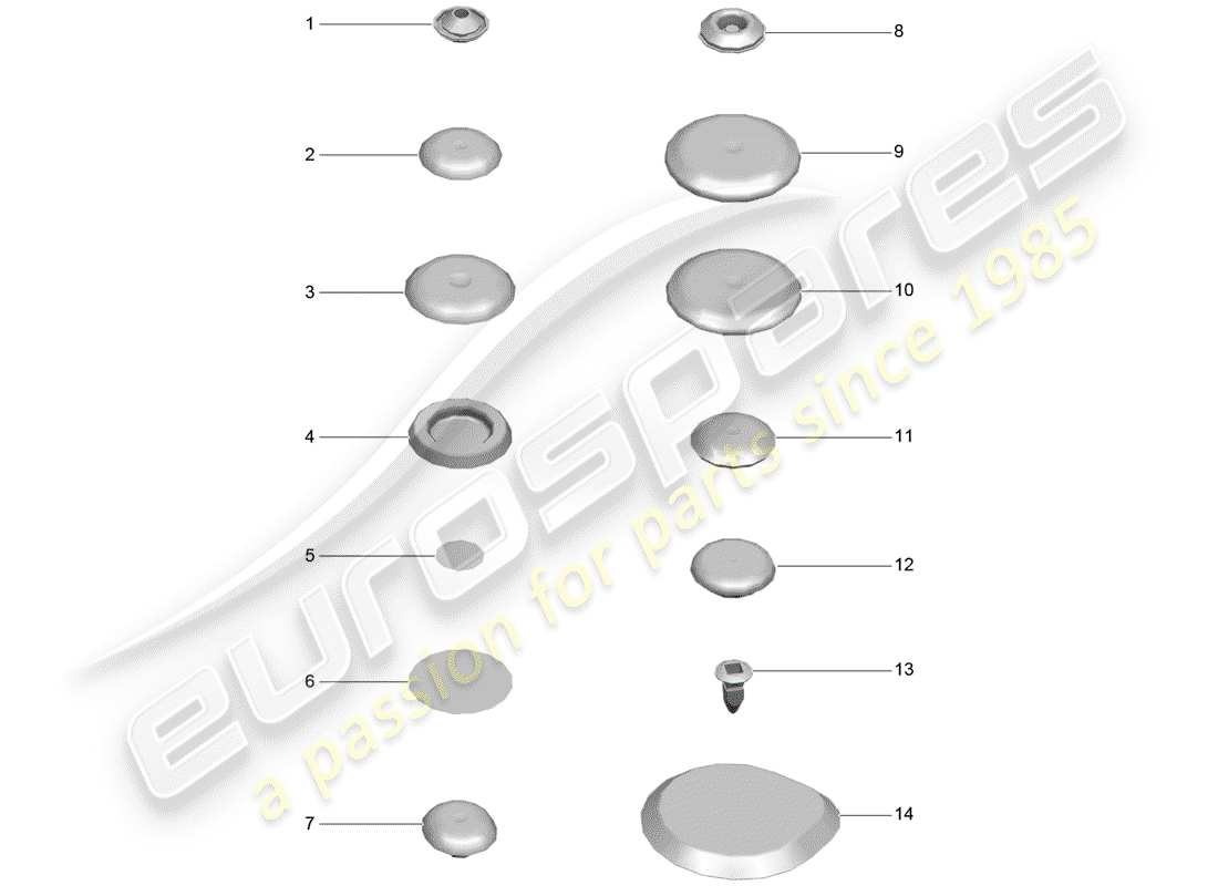 porsche 2018 (macan) diagramma delle parti della spina