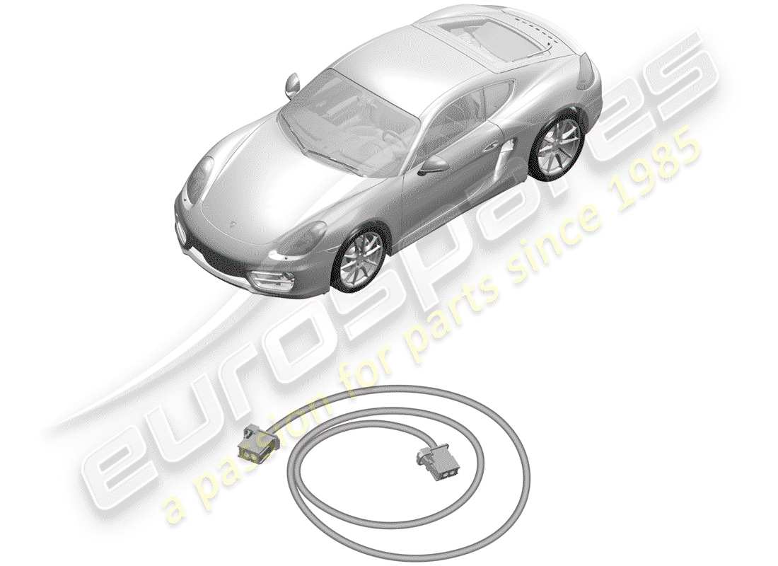 porsche 2014 (981 cayman) cablaggi diagramma delle parti