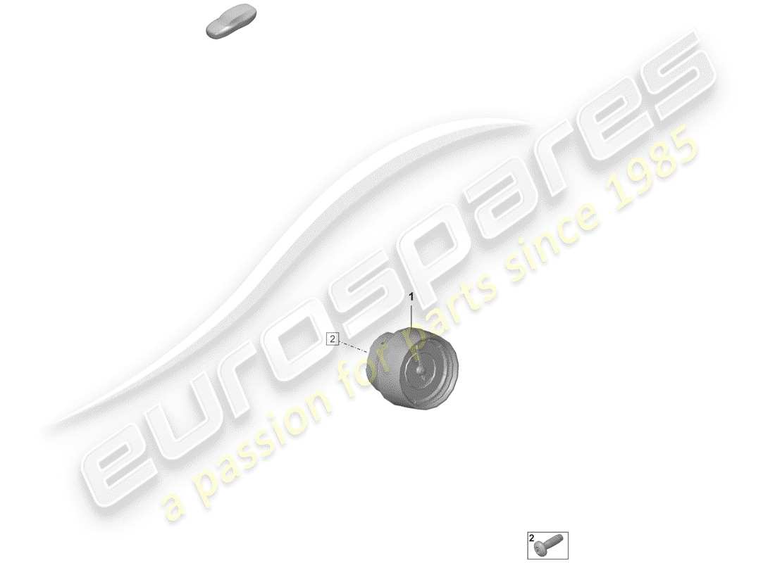 porsche 2019 (992-1) orologio digitale diagramma delle parti