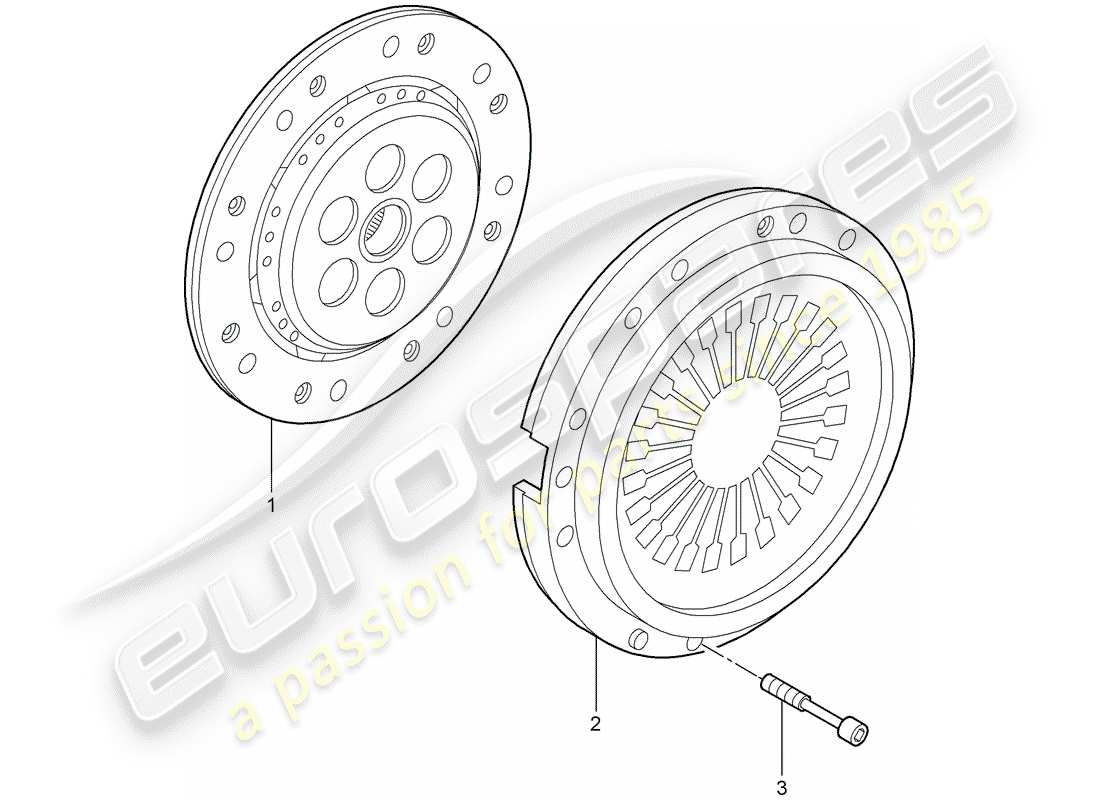 porsche 2011 (997-2 gt3) frizione diagramma delle parti