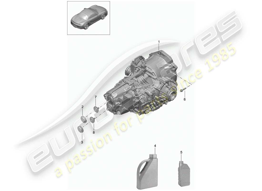 porsche 2016 (981 boxster) - per favore - diagramma delle parti