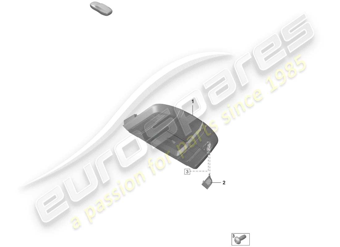 porsche 2019 (992-1) staffa schema delle parti