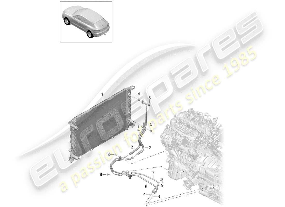 porsche 2017 (macan) - per favore - diagramma delle parti