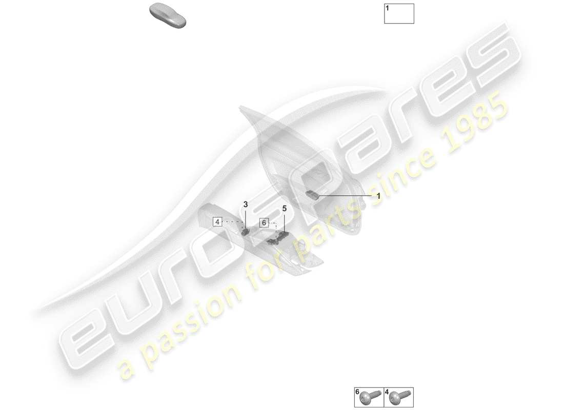 porsche 2019 (992-1) interruttore diagramma delle parti