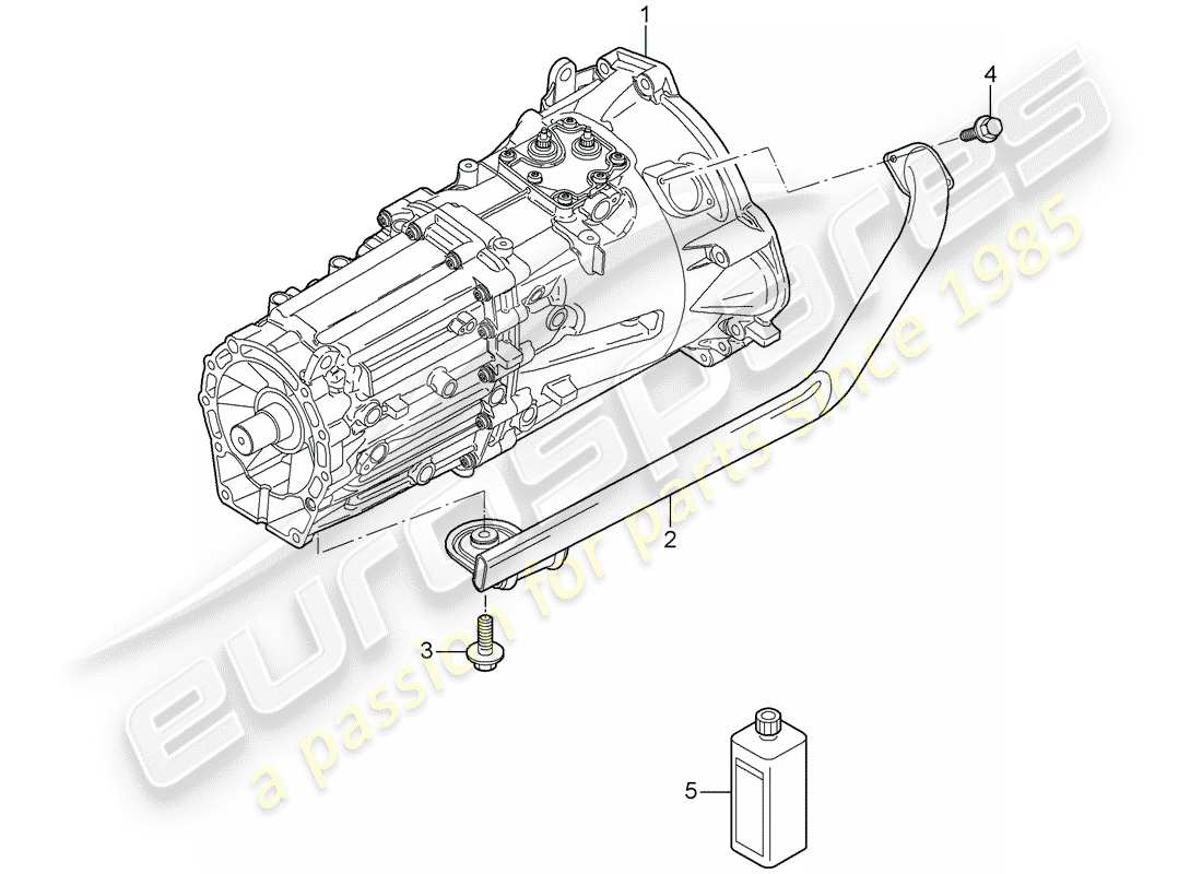 porsche 2007 (cayenne e1 9pa) trasmissione sostitutiva diagramma delle parti