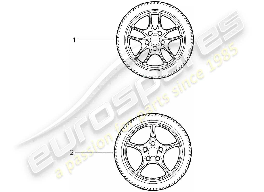 porsche tequipment catalogue (1991) set di ruote dentate diagramma delle parti