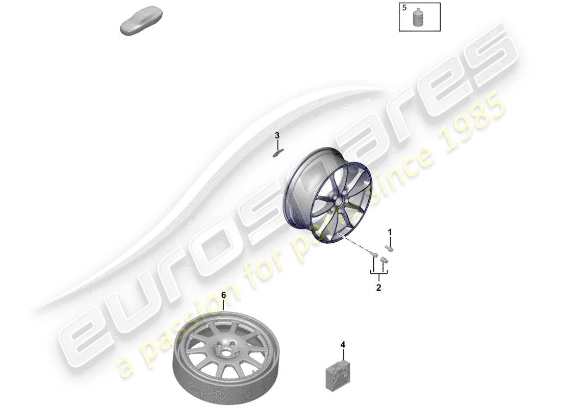 porsche 2019 (718 boxster spyder) parti singole schema delle parti