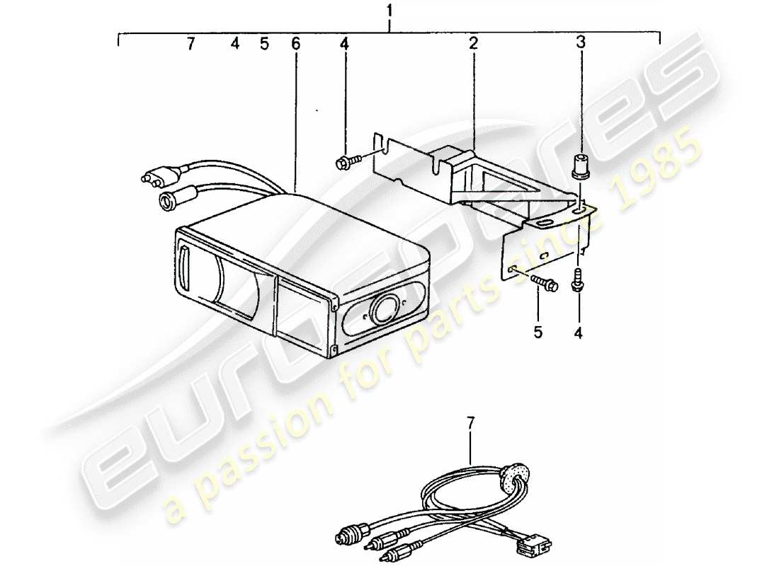 porsche 2009 (tequipment) schema delle parti del cambiatore cd