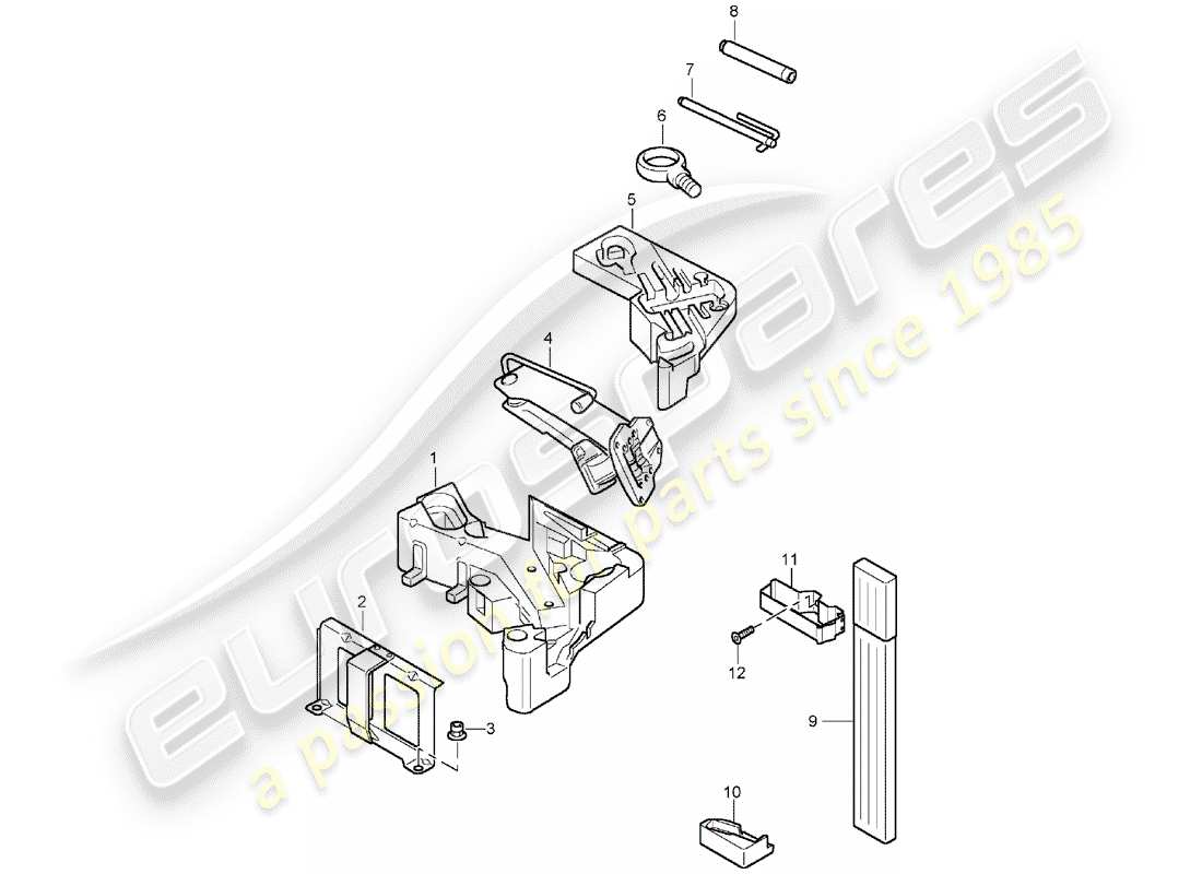 porsche 2004 (cayenne e1 9pa) attrezzo diagramma delle parti