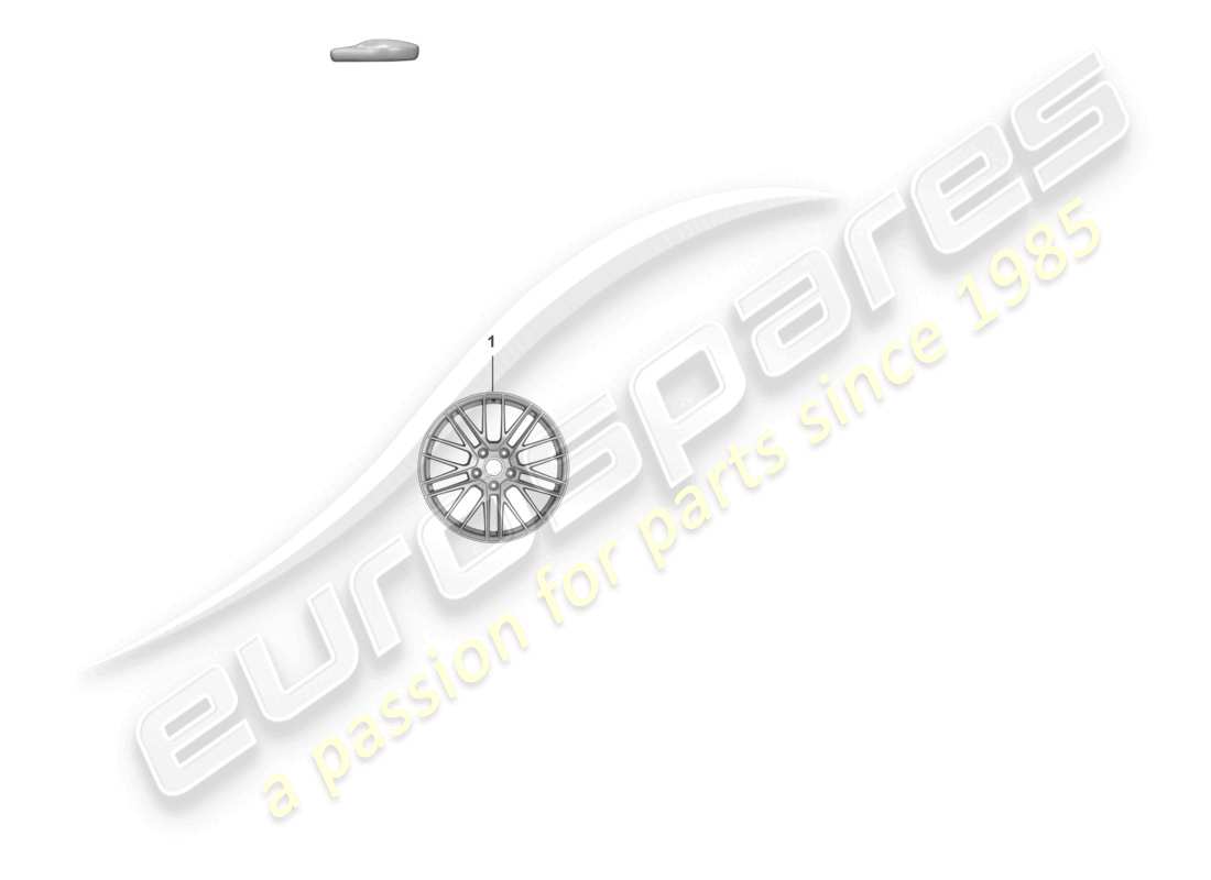 porsche 2019 (992-1) cerchio in lega diagramma delle parti