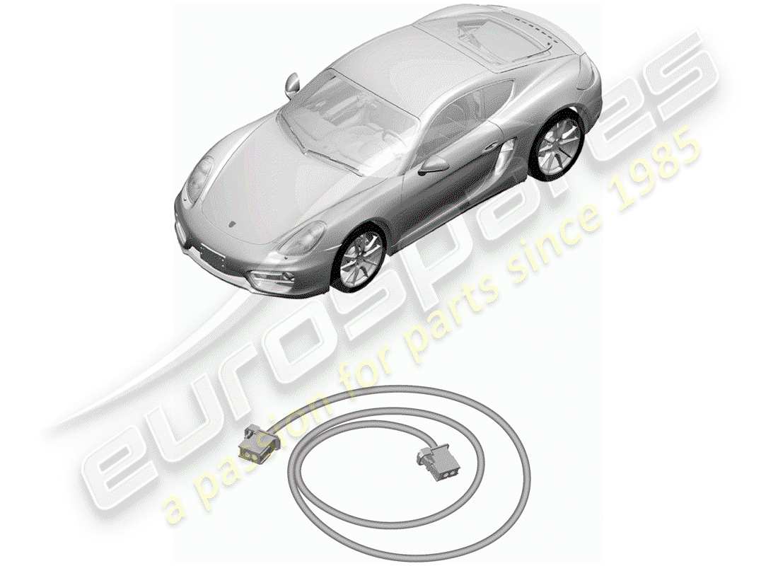 porsche 2014 (981 cayman) fibra ottica leggera diagramma delle parti
