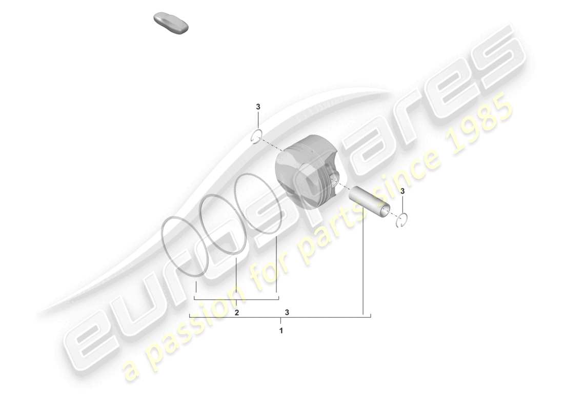 porsche 2020 (718 cayman) pistone diagramma delle parti