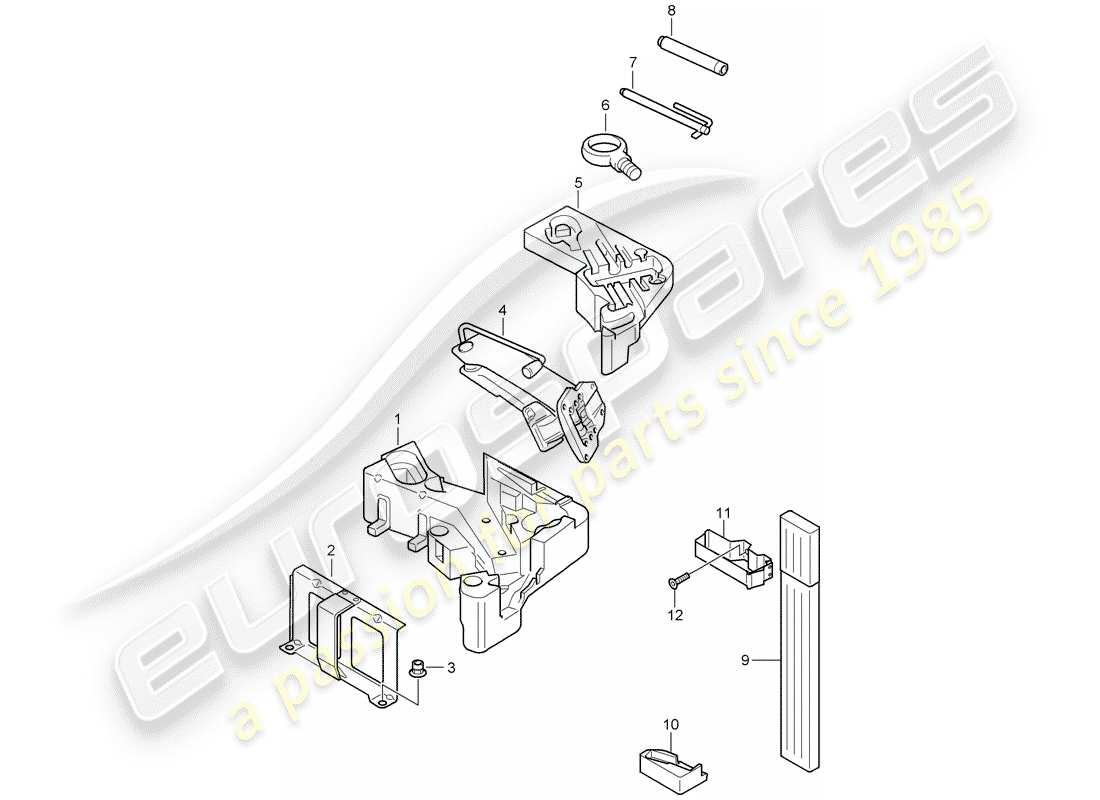porsche 2008 (cayenne e1 9pa) attrezzo diagramma delle parti