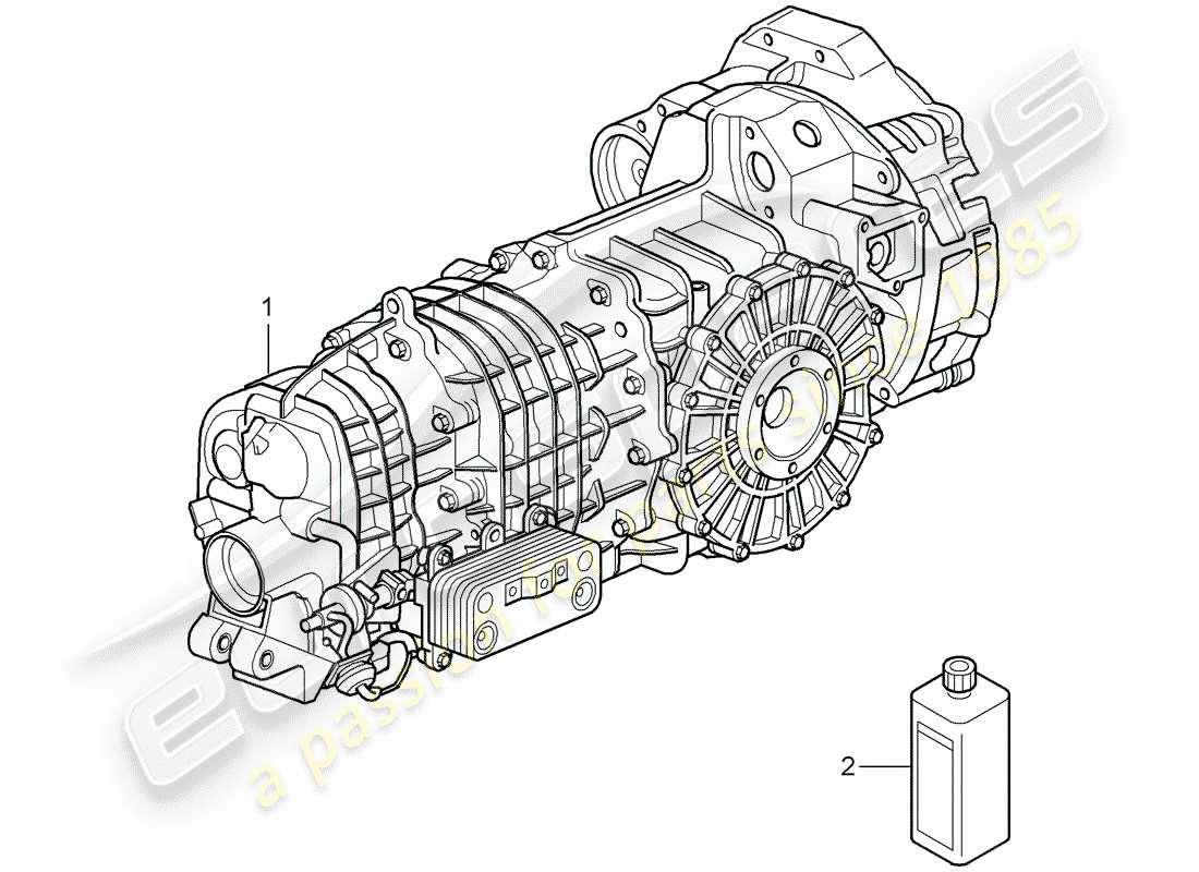 porsche 2011 (997-2 gt3) trasmissione sostitutiva diagramma delle parti