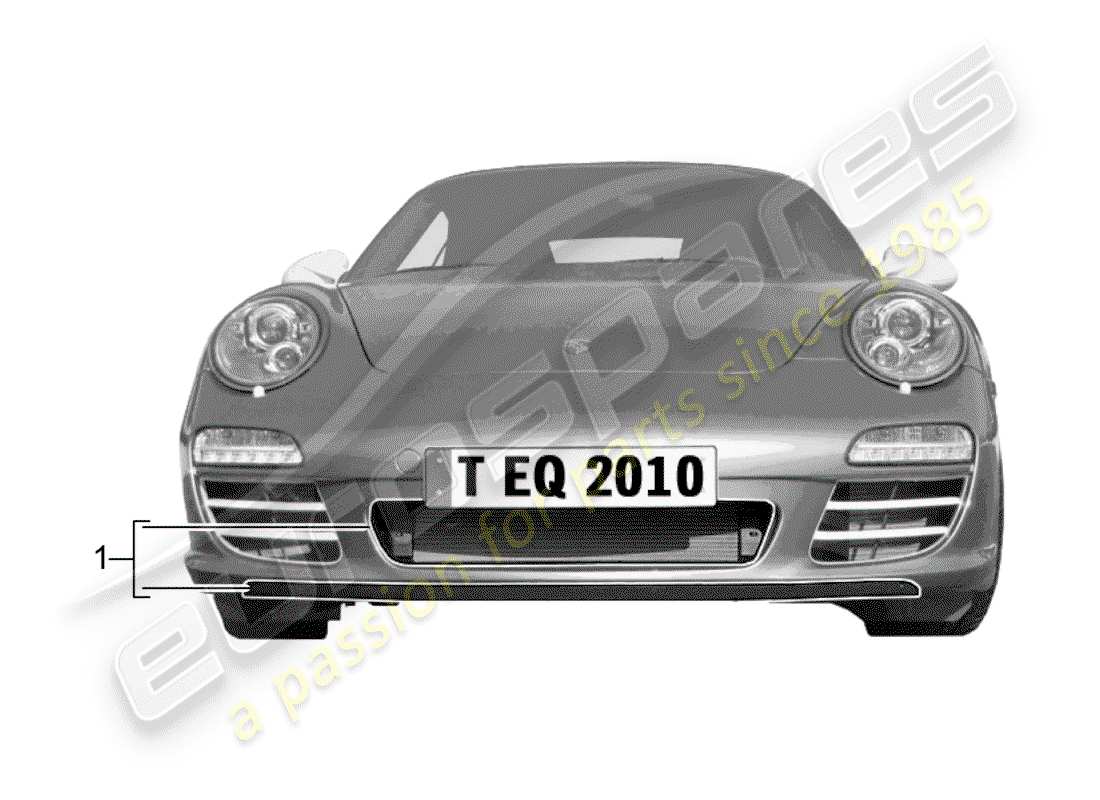 porsche 1990 (tequipment) termosifone diagramma delle parti