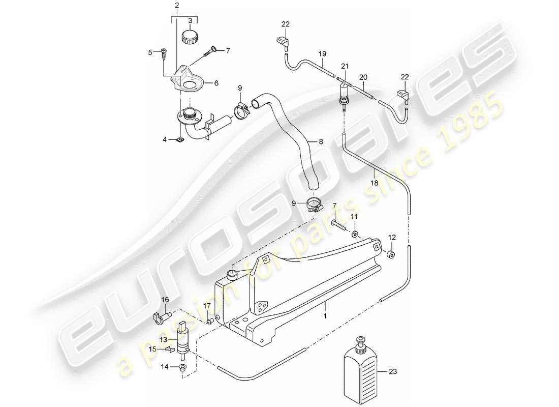 porsche 2004 (carrera gt) gruppo rondella diagramma delle parti