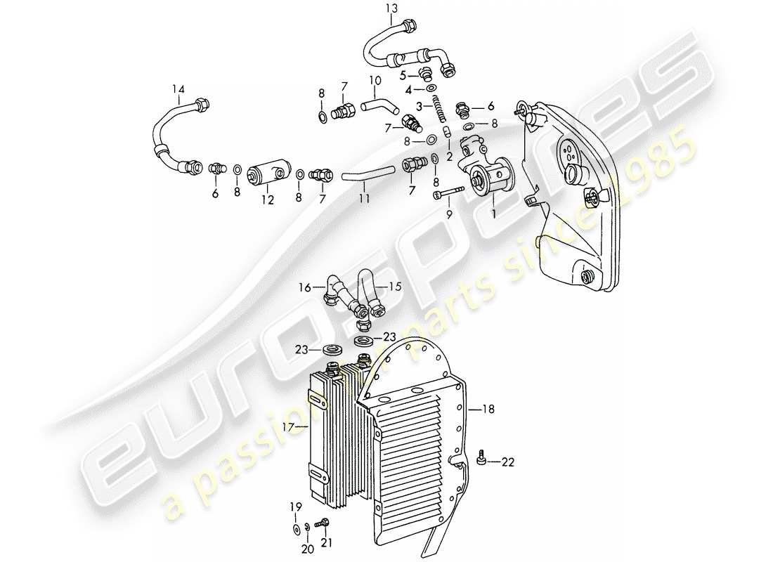 porsche 1966 (911/912) lubrificazione motore - unità ausiliari - for - typ 901/10 - d - mj 1969>> schema delle parti