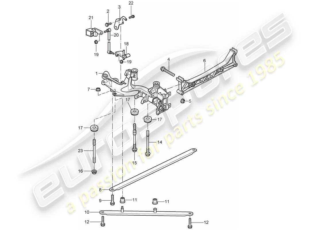 porsche 2009 997-2 turbo / gt2 asse posteriore diagramma delle parti