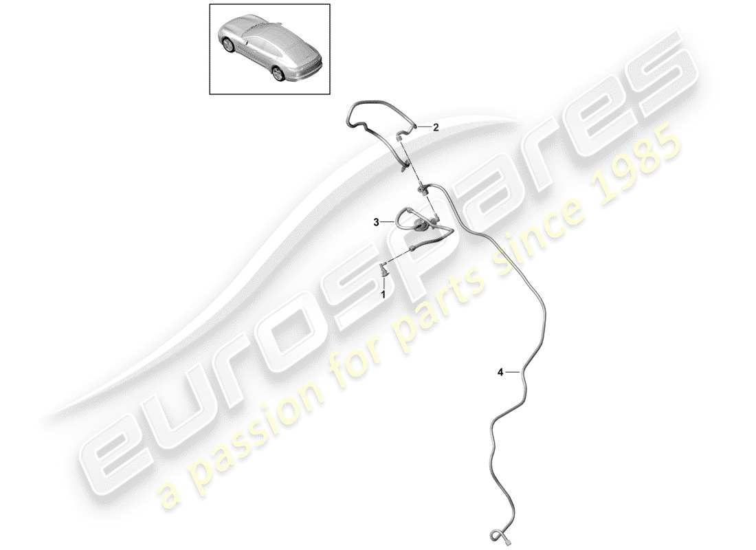 porsche 2017 (panamera 971-1) ugello diagramma delle parti