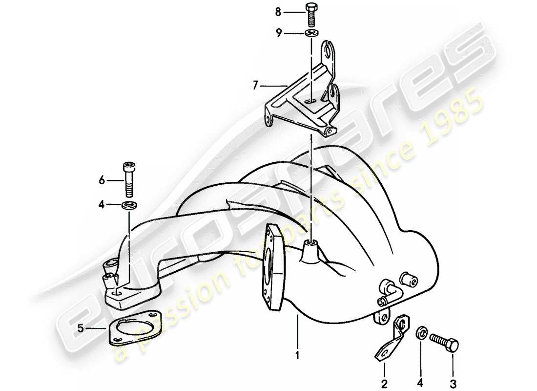 porsche 1983 (944) l-jetronic - 3 diagramma delle parti