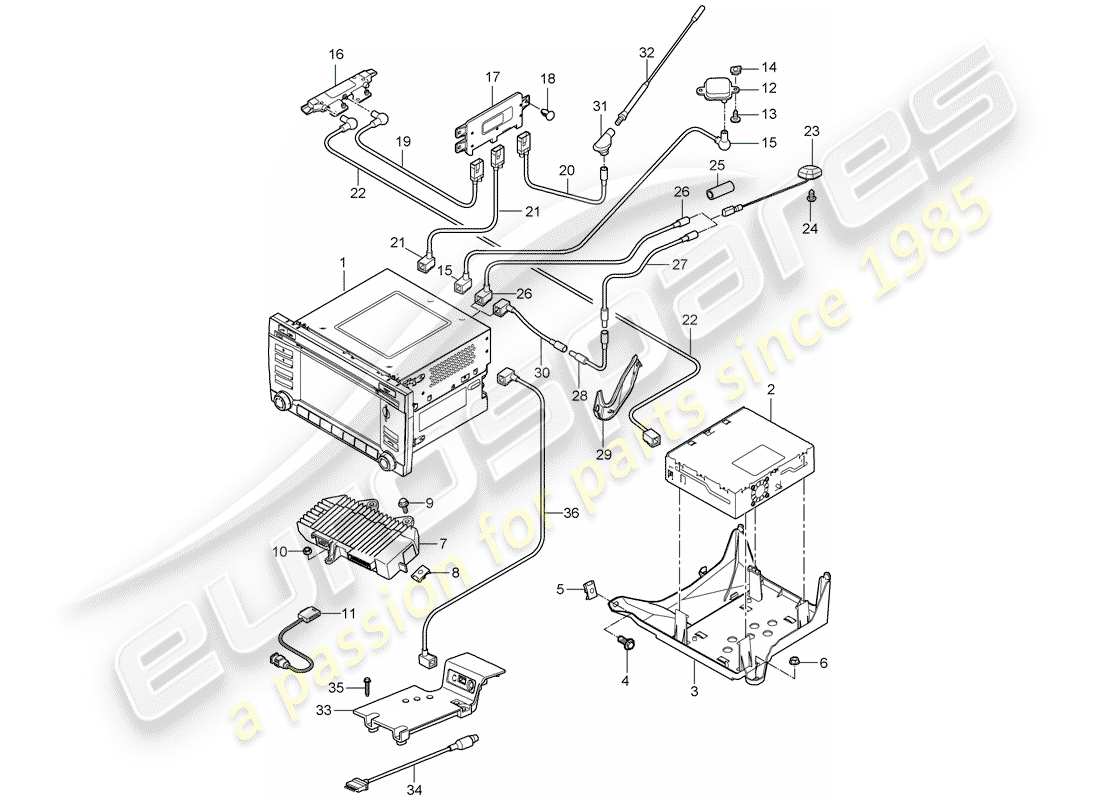 porsche 2009 (997-2) unità operativa diagramma delle parti