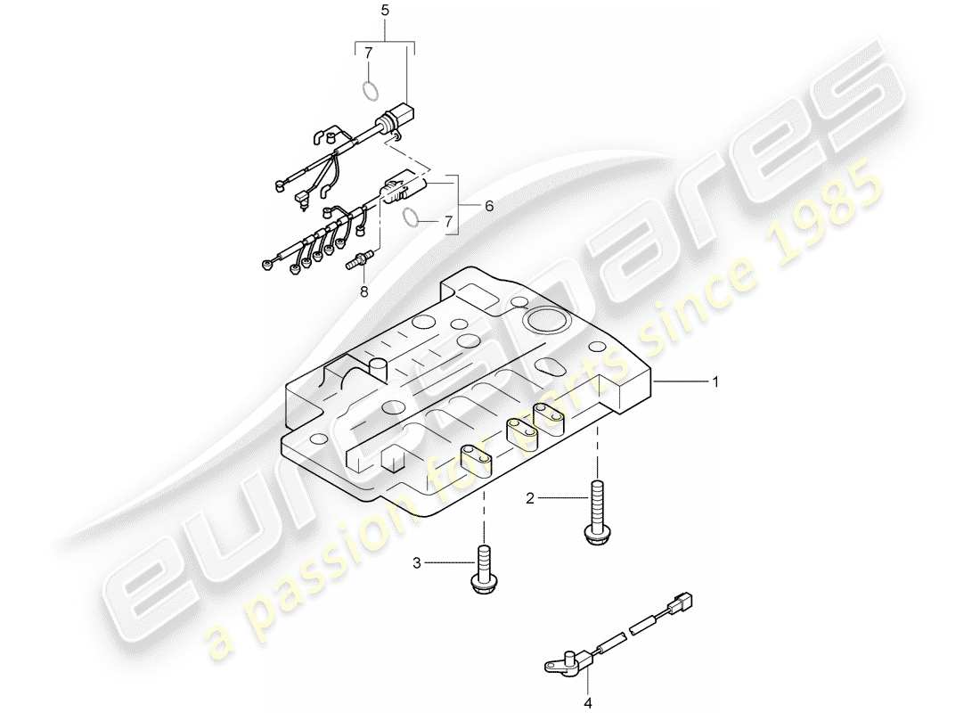 porsche 2008 (cayenne e1 9pa) schema delle parti tiptronic